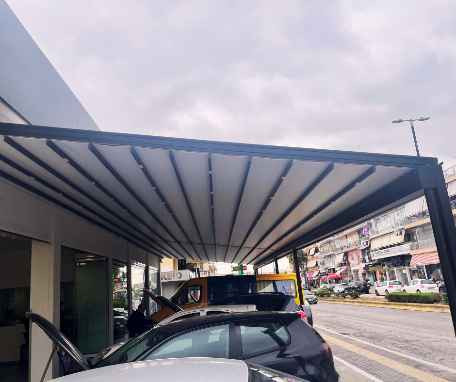 Τεντοπέργκολα με φώτα led σε επαγγελματικό χώρο στην Αργυρούπολη — φωτογραφία 3 από 3