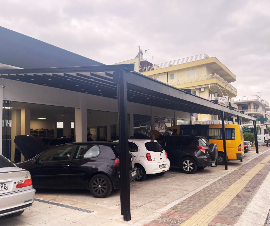 Τεντοπέργκολα με φώτα led σε επαγγελματικό χώρο στην Αργυρούπολη — φωτογραφία 1 από 3