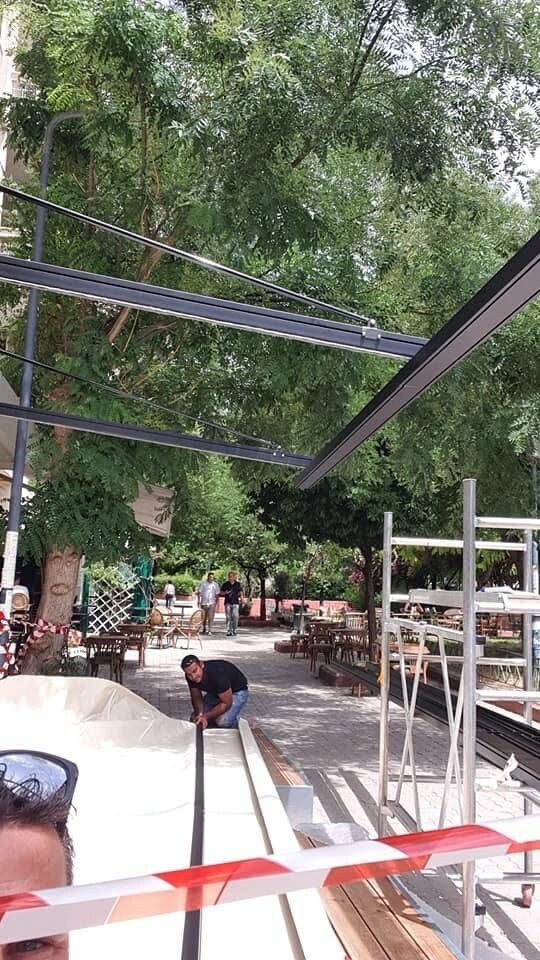 Έργο με κρεμαστή τεντοπέργκολα σε κατάστημα Πιάτσα Καλαμάκι, Αττική — φωτογραφία 5 από 7
