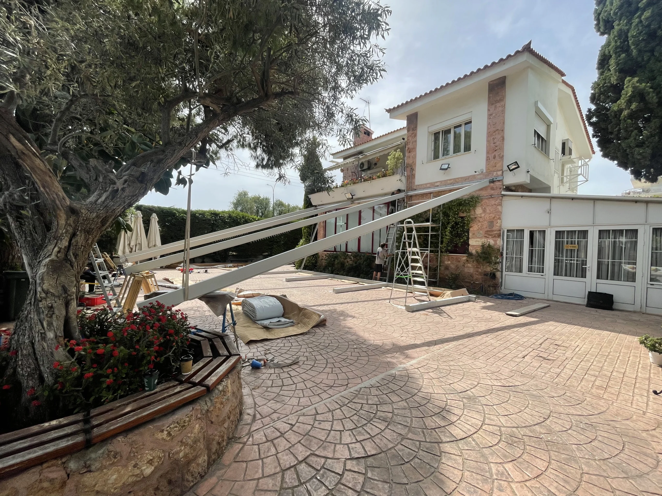 Τεντοπέργκολα με αυτοματισμό και LED dimmers, Βούλα — φωτογραφία 5 από 5